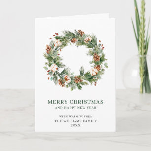 Tannenzapfen Tannen Kranz Frohe Weihnachten Gruß H