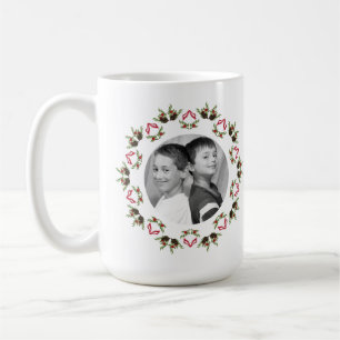 Tannenzapfen und Beeren Mandala Tasse