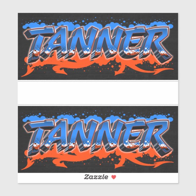 Tanner Vorname Name Graffiti Aufkleber Sticker (Blatt)