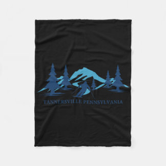 Tannersville Pennsylvania Ski Resort Skifahren Ski Fleecedecke