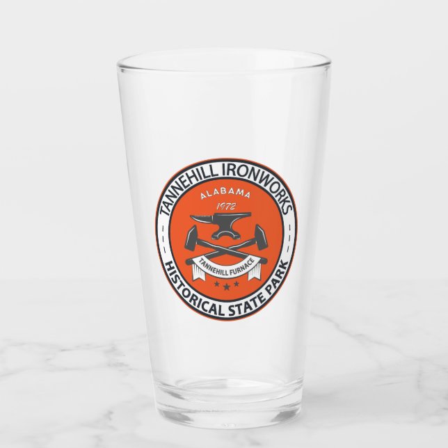 Tannill Ironworks Historischer Staat Park Alabama Glas (Vorderseite)