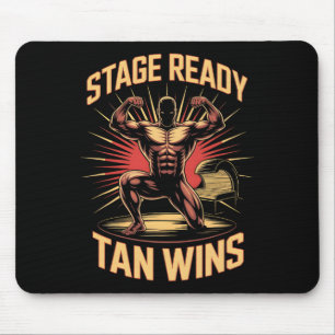 Tanning Bed Bühne Ready Bodybuilder Fitness Männer Mousepad
