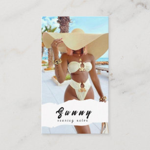 Tanning Salon Business Card Visitenkarte