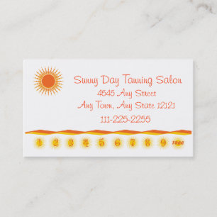 Tanning Salon - Customer Loyalty Punch Card - Treuekarte