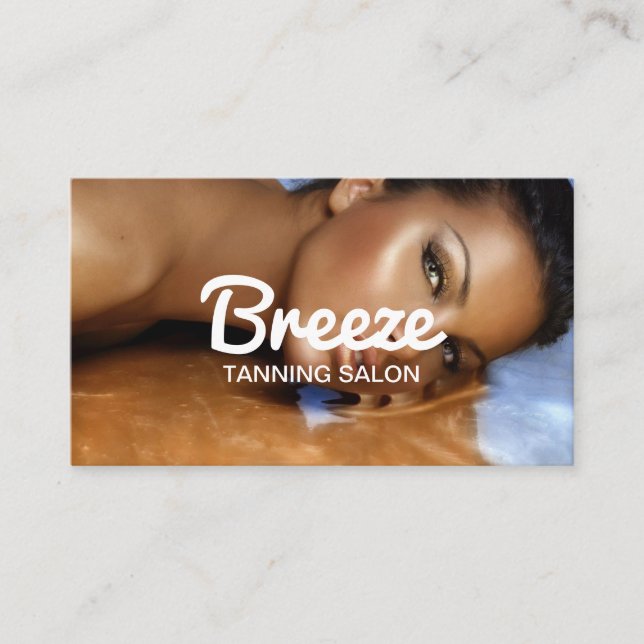 Tanning Salon Wellness-Center Business Card Visitenkarte (Vorderseite)
