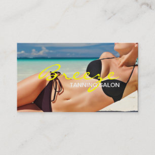 Tanning Salon Wellness-Center Business Card Visitenkarte