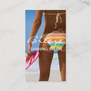 Tanning Salon Wellness-Center Business Card Visitenkarte