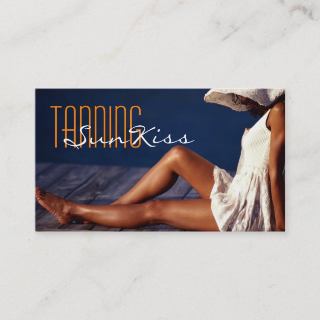 Tanning Salon Wellness-Center Business Card Visitenkarte (Vorderseite)