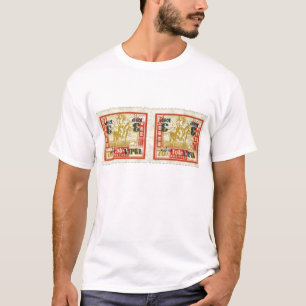 Tannu Tuva 70 Mann auf Pferden Briefmarke Paar T-Shirt