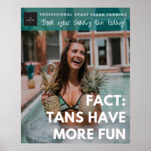 Tans haben mehr Spaß Poster - Aquamarin gebrandmar