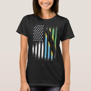 Tansania American Patriot Ground Land USA Flaggen T-Shirt