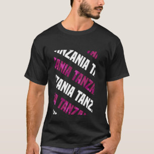 Tansania Camouflage Pattern Pink Camouflage T-Shirt