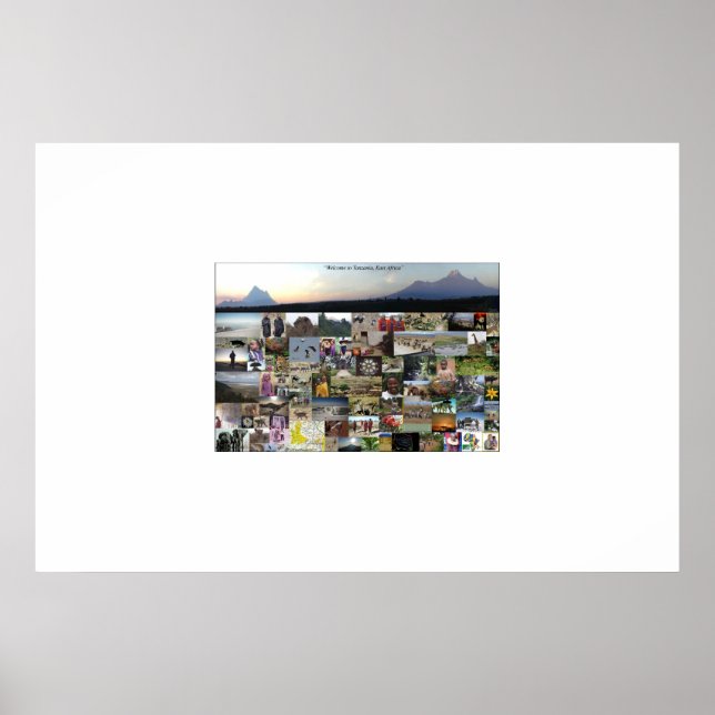 Tansania Collage of Life Poster (Vorne)