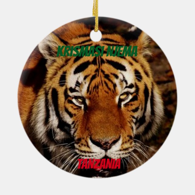 Tansania Custom Lion / Elephant Ornament (Hinten)