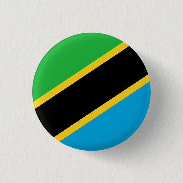 Tansania Flag Button (Vorderseite)