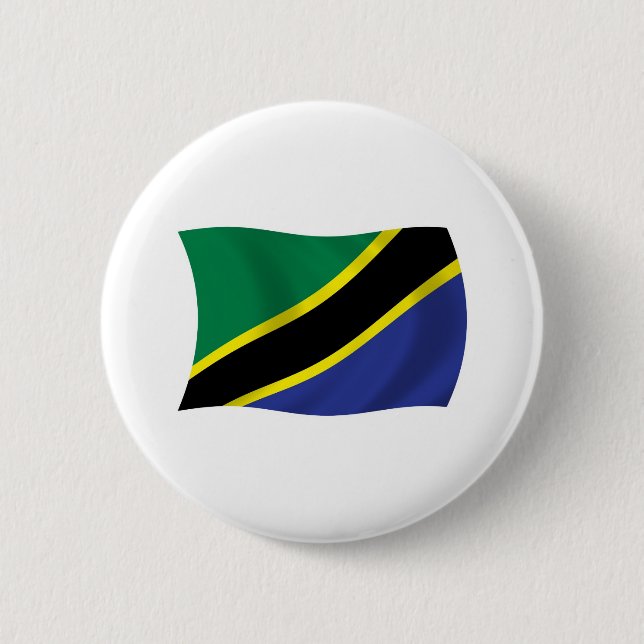 Tansania Flag Button (Vorderseite)