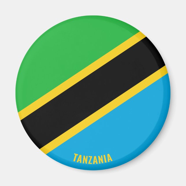 Tansania Flag Charming Patriotic Magnet (Vorne)