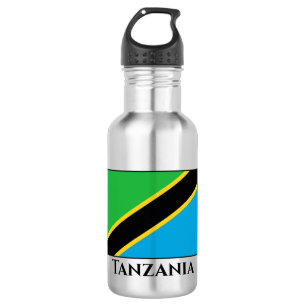 Tansania Flag Edelstahlflasche