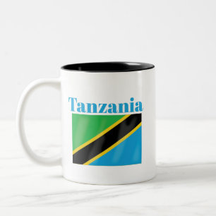 Tansania Flag Kaffee Tasse
