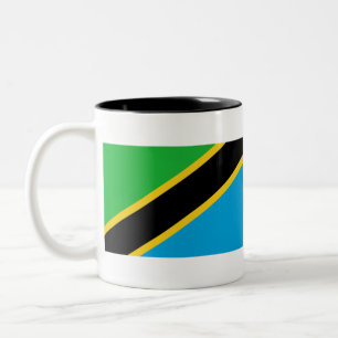 Tansania Flag Zweifarbige Tasse
