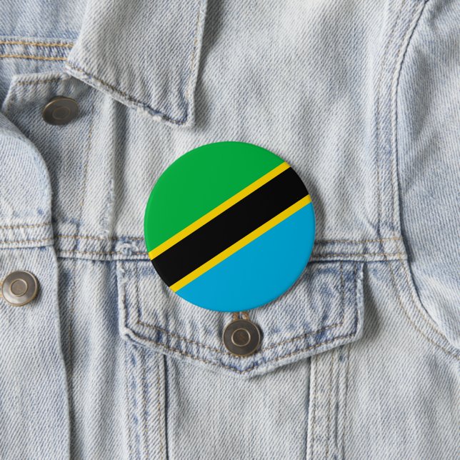 Tansania-Flagge Button (Beispiel)