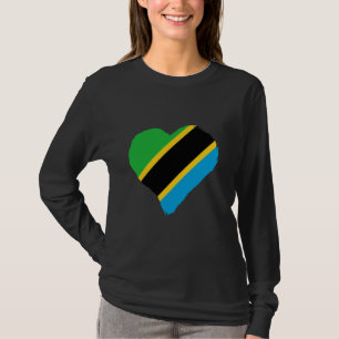 Tansania Flagge Herzlich Vintager tansanianischer  T-Shirt