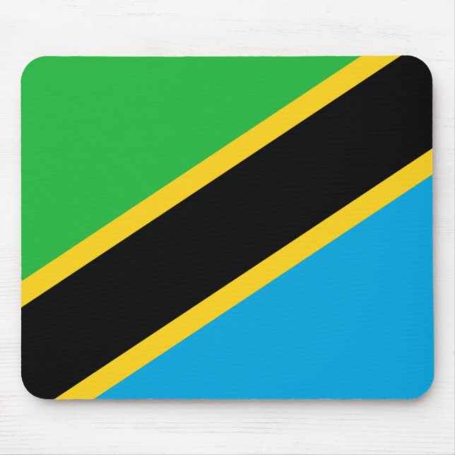 Tansania-Flagge Mousepad (Vorne)
