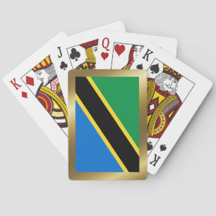 Tansania Flagge Spielkarten