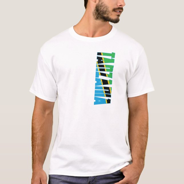 Tansania-Flagge T-Shirt (Vorderseite)