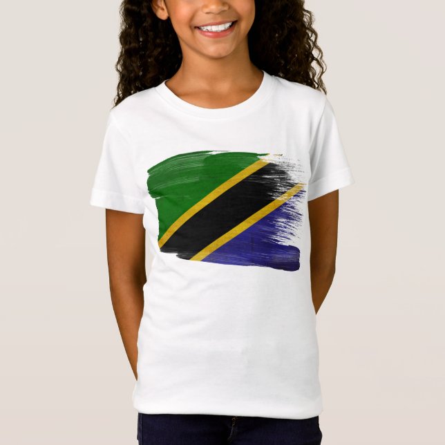 Tansania-Flagge T-Shirt (Vorderseite)