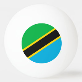 Tansania-Flagge Tischtennisball