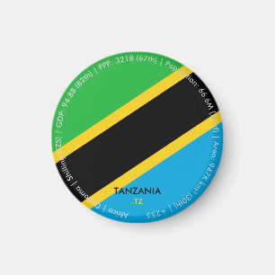 Tansania-Flaggen-Magnet Magnet