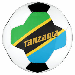 Tansania Football & Tansania Flag / Sport Fußball