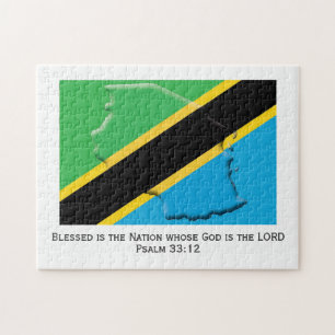 TANSANIA   Gesegnete Nation   TANZANIAN FLAG Puzzle
