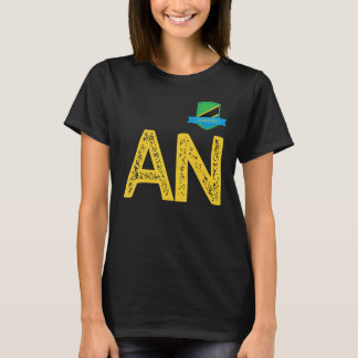 Tansania Gruppe für menschliche Flaggen Buchstaben T-Shirt