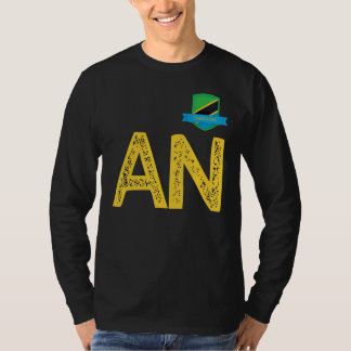 Tansania Gruppe für menschliche Flaggen Buchstaben T-Shirt