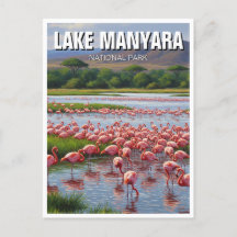 Tansania Lake Manyara Nationalpark Flamingos