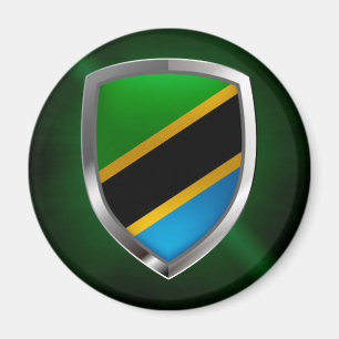 Tansania Metallic Emblem Magnet
