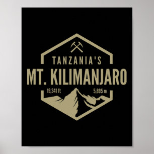 Tansania Mt. Kilimandscharo  Poster