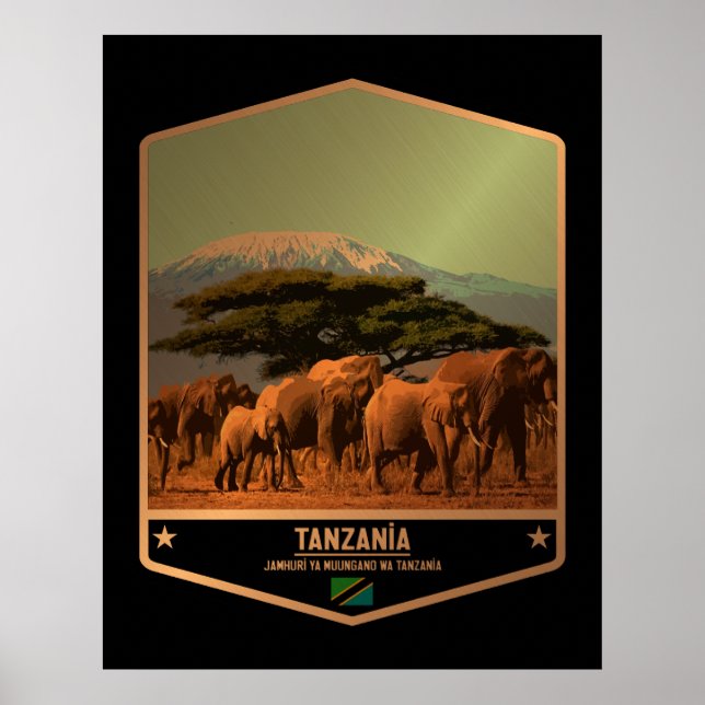 Tansania Poster (Vorne)