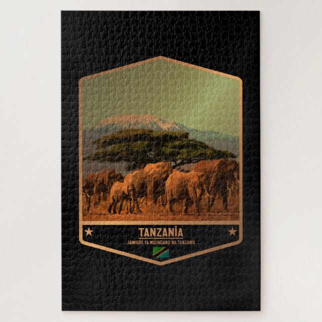 Tansania Puzzle (Vertikal)