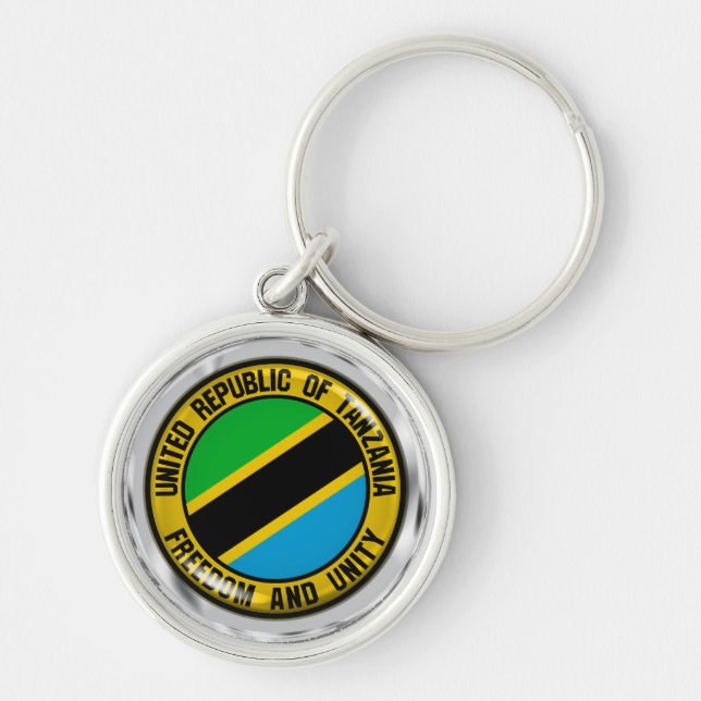 Tansania Round Emblem Schlüsselanhänger (Vorne)