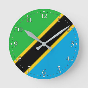 Tansania Runde Wanduhr