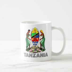 Tansania-Wappen Kaffeetasse
