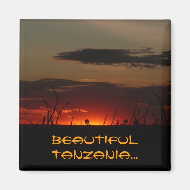 Tansanian Sunset Magnet (Vorne)