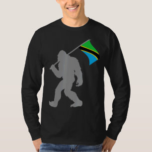 Tansanianische Flagge unter der Flagge Tansanias T-Shirt