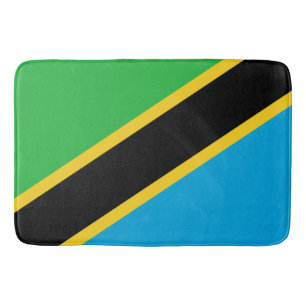 Tansanische Flagge Badematte
