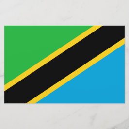 tansanische Flagge Briefpapier