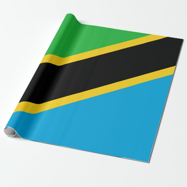 tansanische Flagge Geschenkpapier (Ungerollt)