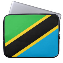 tansanische Flagge Laptopschutzhülle